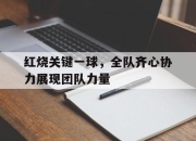 包含红烧关键一球，全队齐心协力展现团队力量的词条